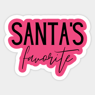 Santa's Favorite Sticker